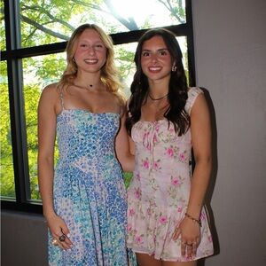 Floral Pink Mini Dress